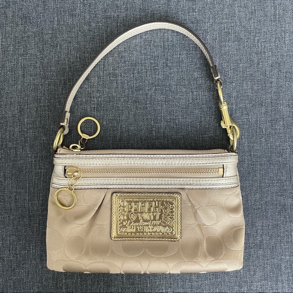 Coach Small Gold Signature Bag